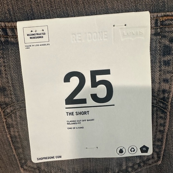 RE/DONE Levi’s The Short Tinted Blush Pink - Picture 4 of 5